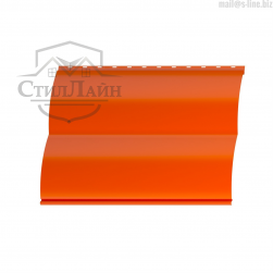 Металлический сайдинг Блок-Хаус Pe 0.45 RAL 2004 Оранжевый